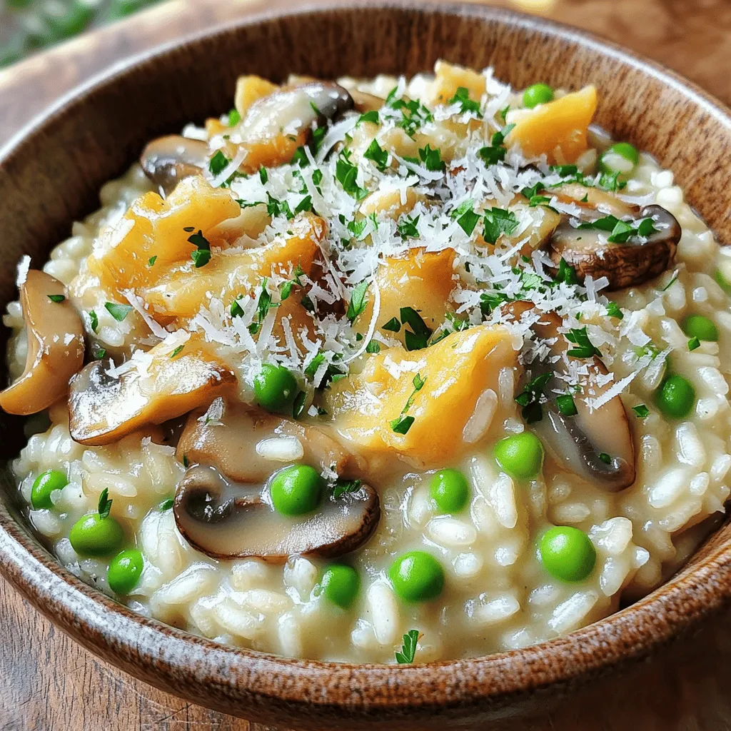 Savory Mushroom Risotto Einfache und schmackhafte Mahlzeit