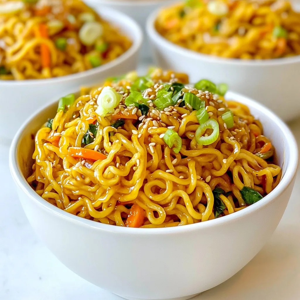 Spicy Garlic Ramen Noodles Einfach und Lecker Kochen