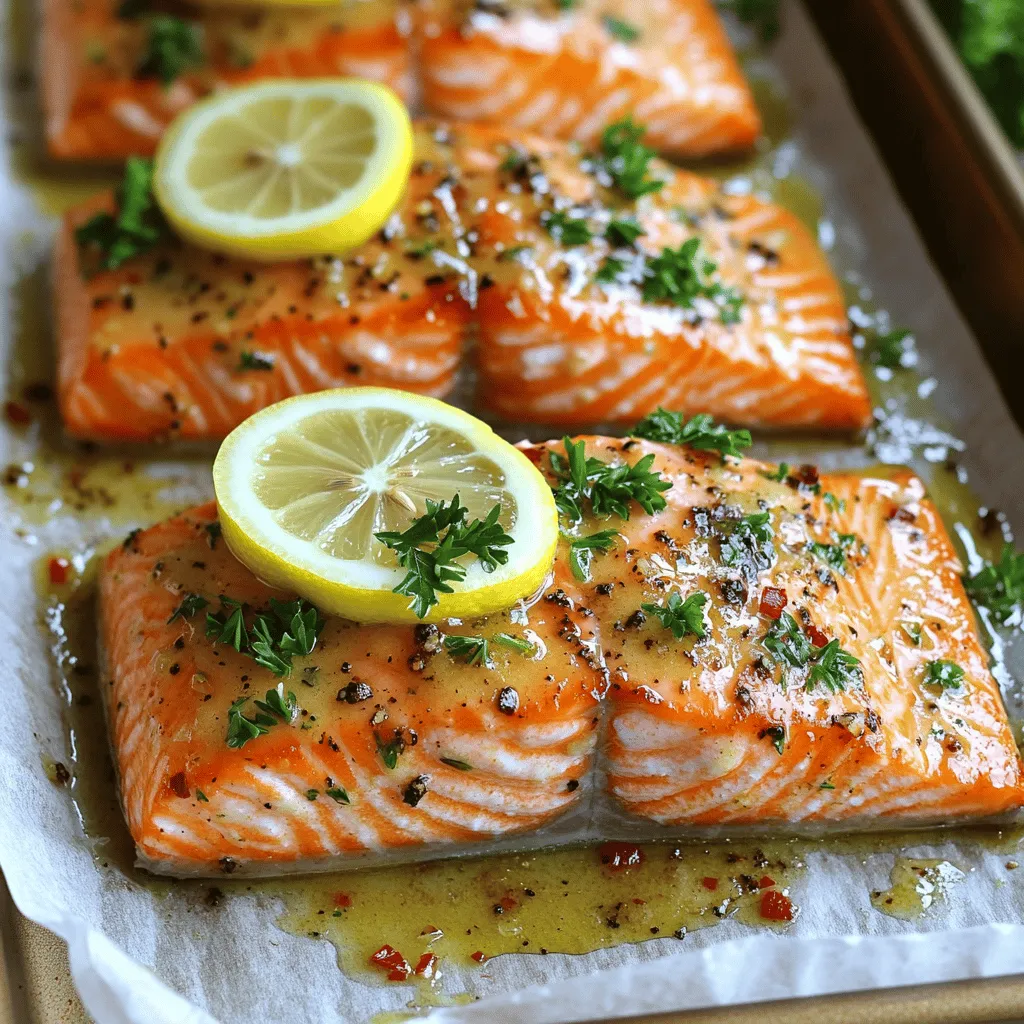 Garlic Butter Roasted Salmon Einfache und Leckere Speise