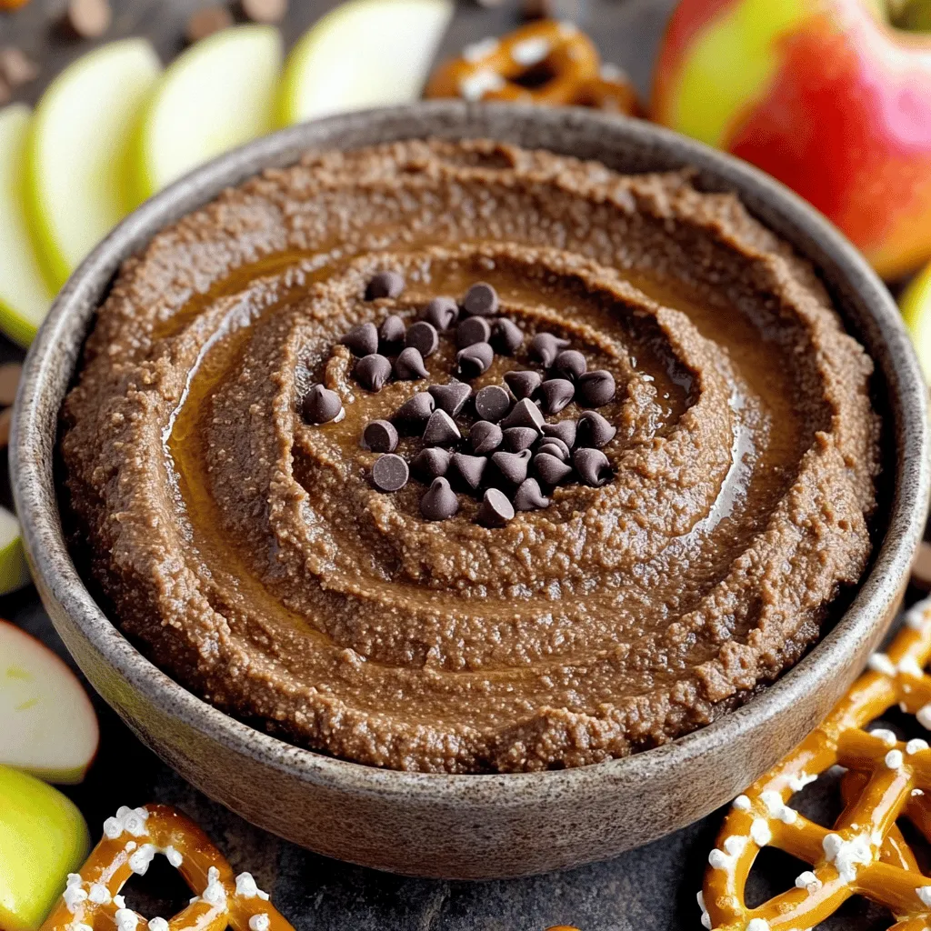 Brownie Batter Hummus Köstlicher und einfacher Snack