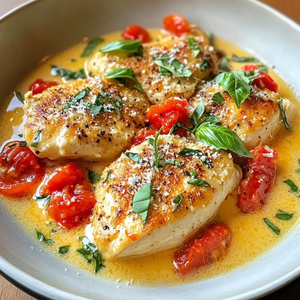 Cremiges Tomaten-Basilikum-Hähnchen Genussvoll Kochen