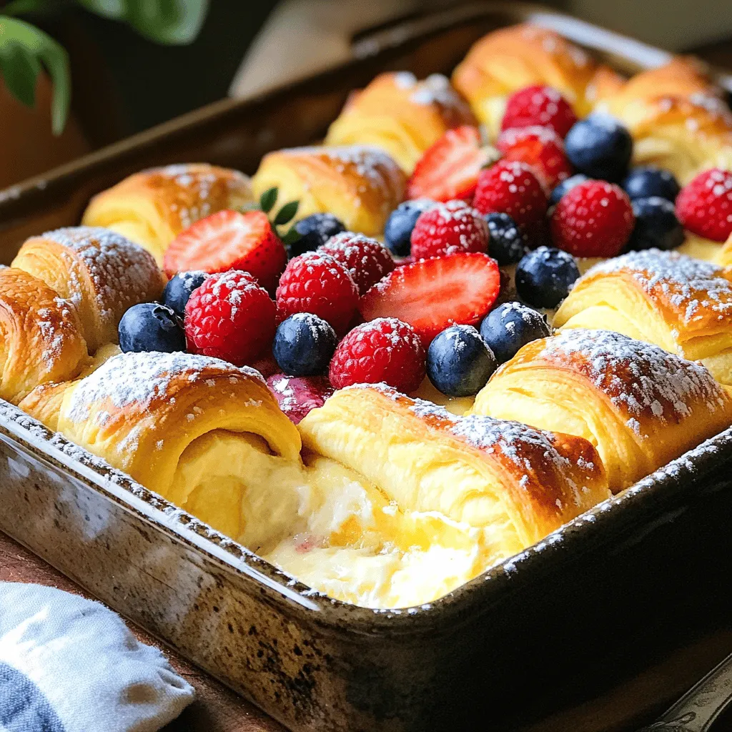 Käsekuchen-Croissant-Auflauf Einfaches und Köstliches Rezept