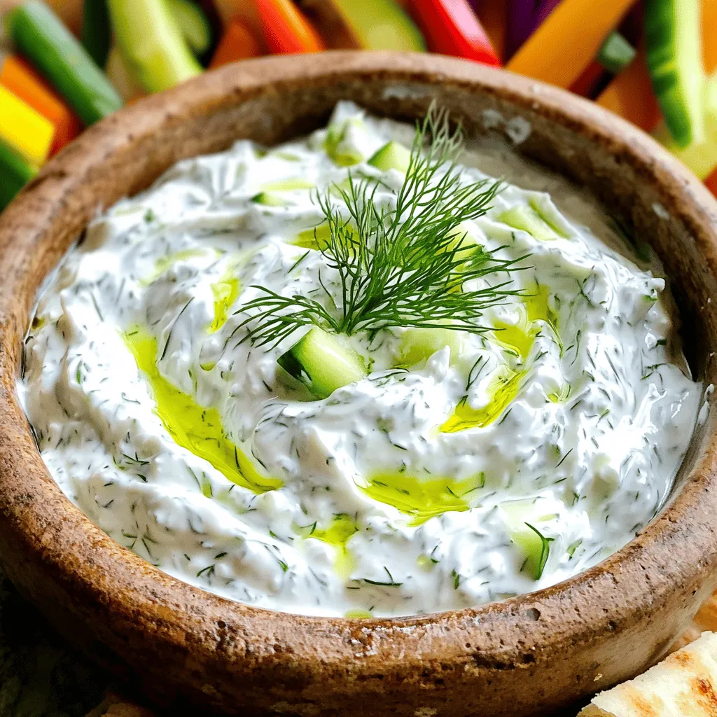 Classic Tzatziki Sauce Einfaches und frisches Rezept