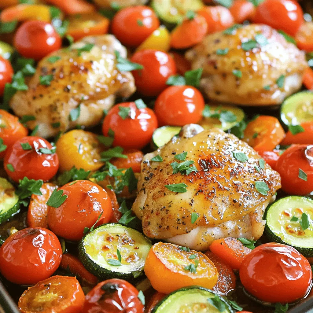 Einfaches One Pan Chicken and Veggies Rezept