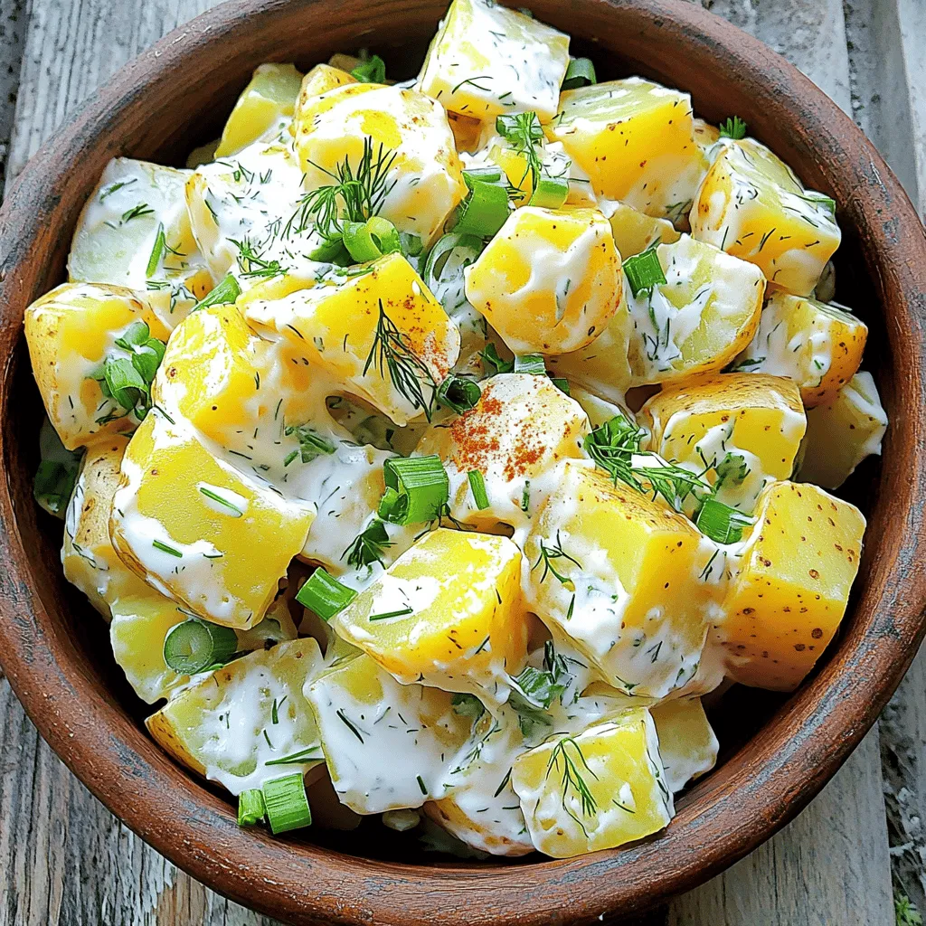 Klassischer Kartoffelsalat mit frischen Zutaten