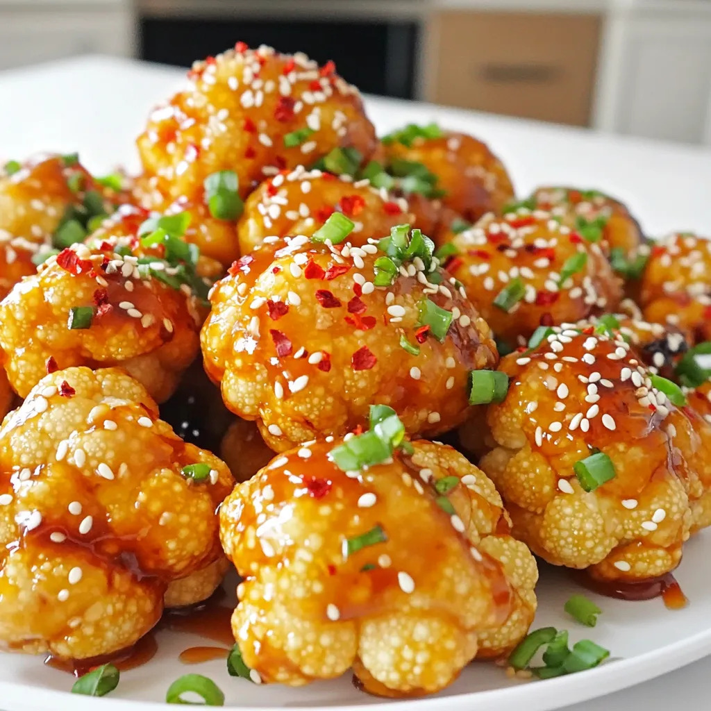 Air Fryer Spicy Honey Garlic Cauliflower Rezept