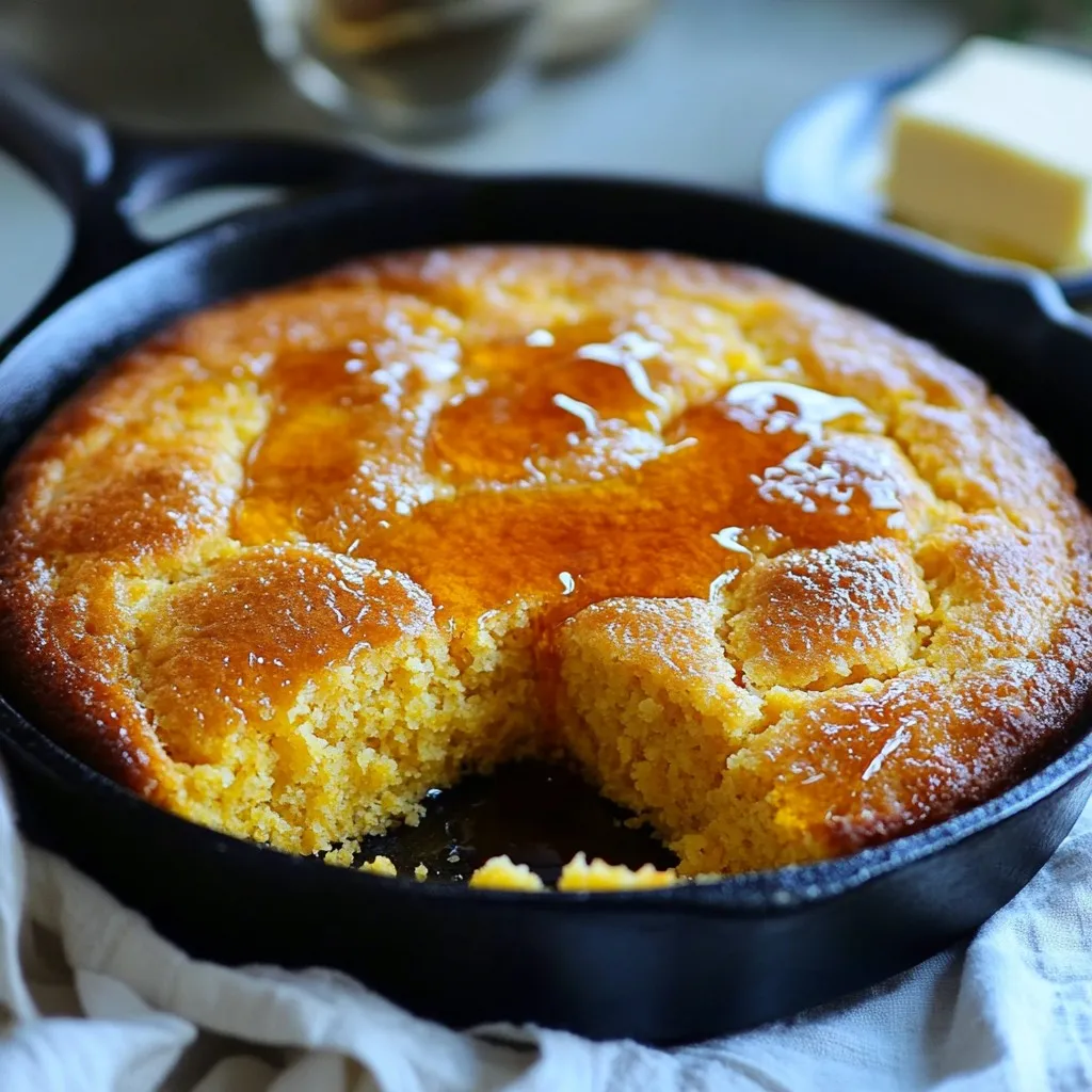 Honey Butter Cornbread Skillet Einfaches Rezept