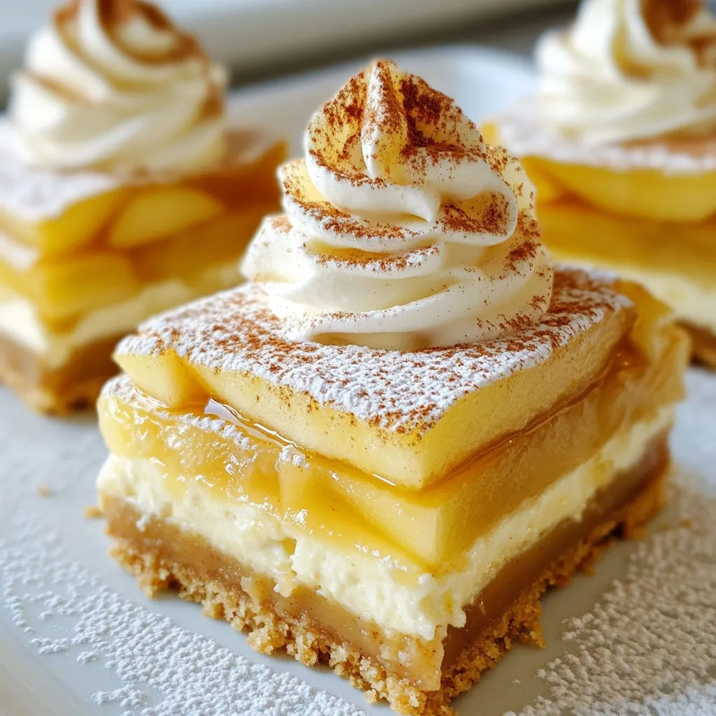Leckere Apple Pie Cheesecake Bars Einfaches Rezept