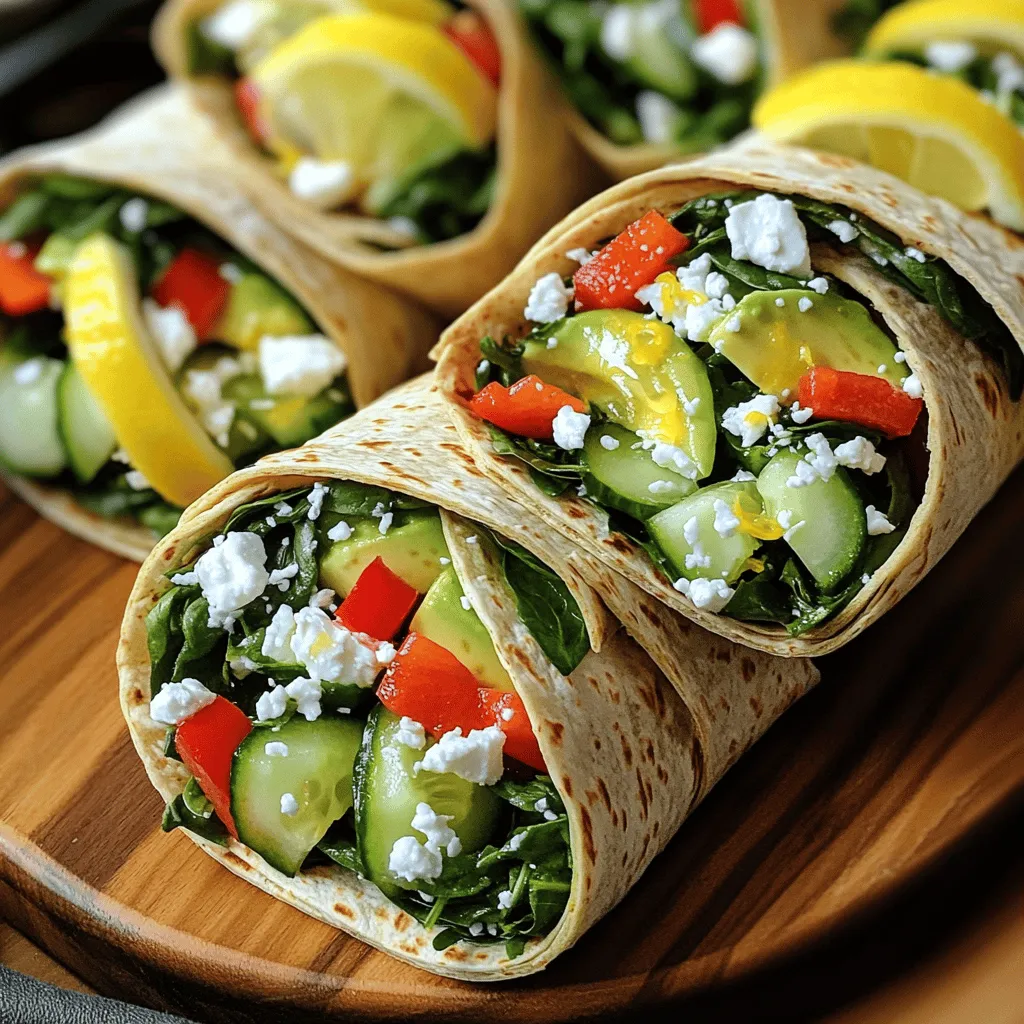 Gesunde Spinat und Feta Wraps Kraftvoll und Nahrhaft