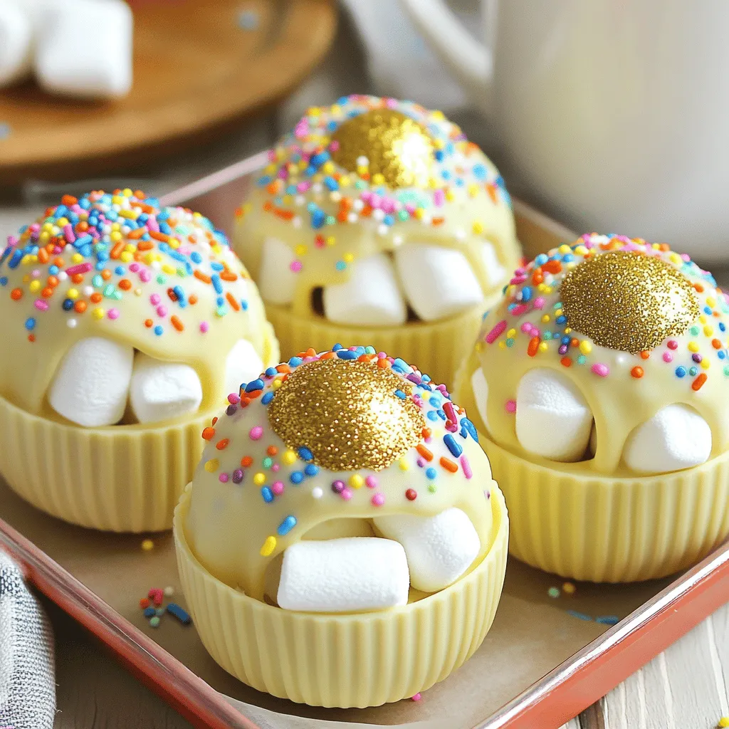 Geburtstagstorte heiße Schokolade Bomben einfach zubereiten