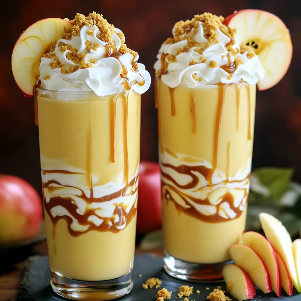 Caramel Apple Cheesecake Milkshake Köstlicher Genuss