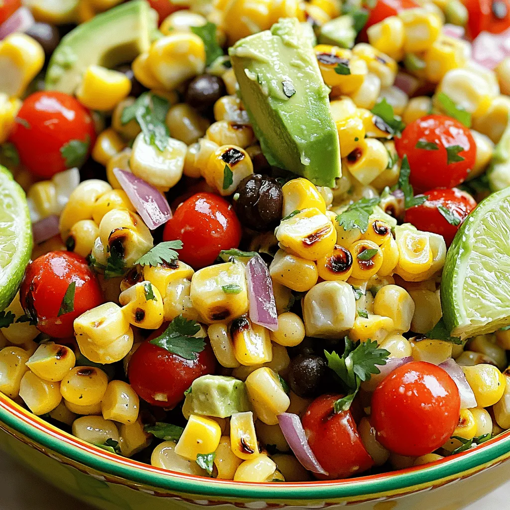 Grilled Corn Salad Frisch und Schmackhaft Servieren