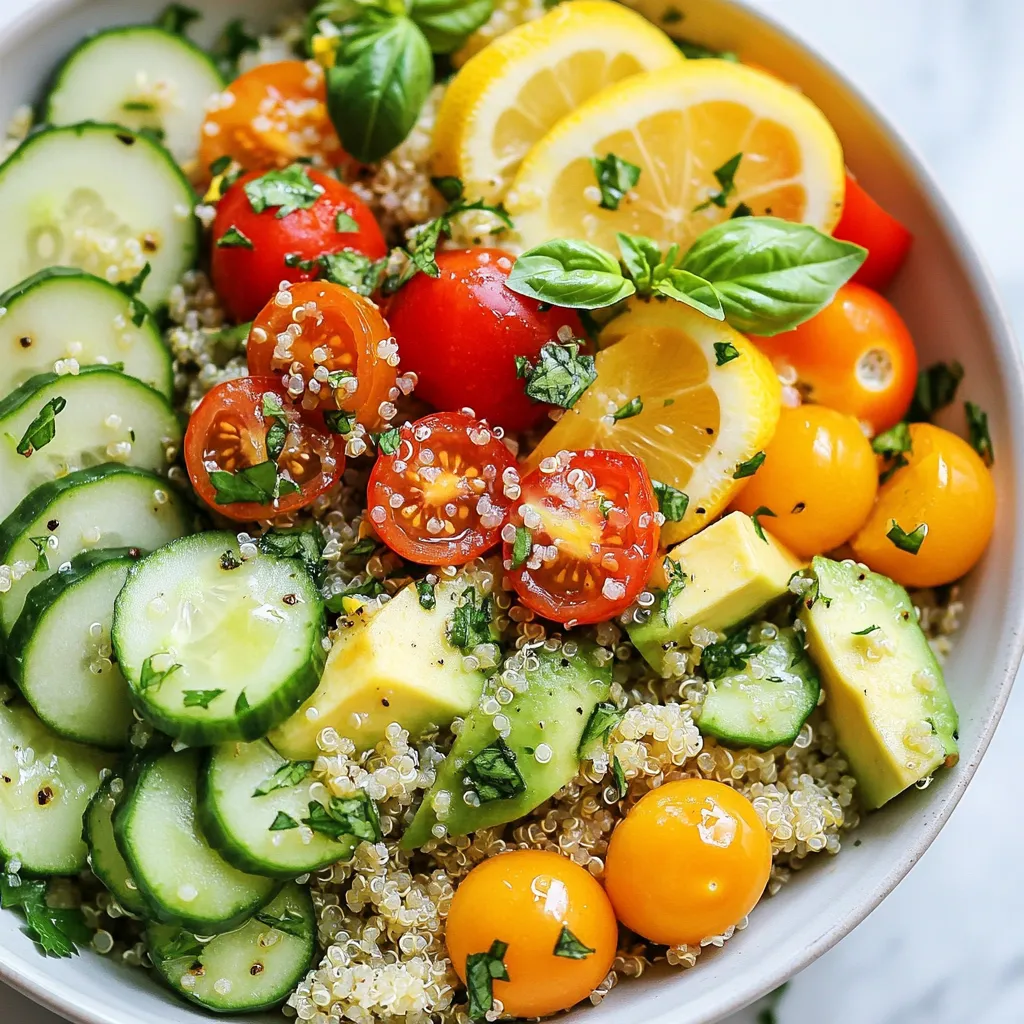 Lemon Garlic Quinoa Salad Gesunder Genuss für alle