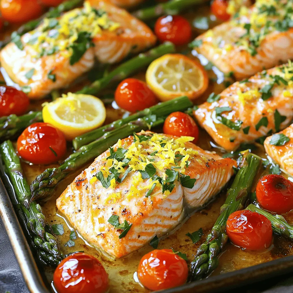 Blitzschneller Sheet Pan Lemon Garlic Salmon Genuss