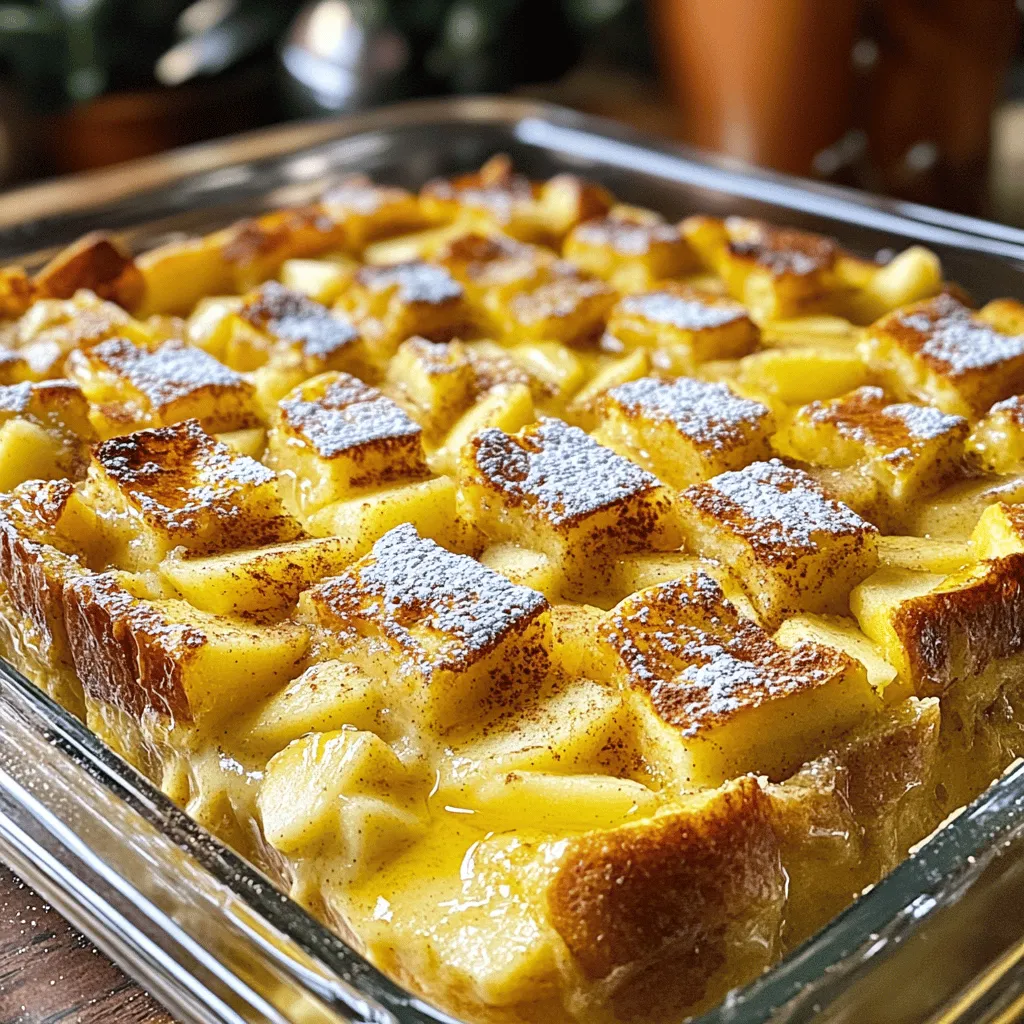 Cinnamon Apple French Toast Casserole Leckerer Genuss