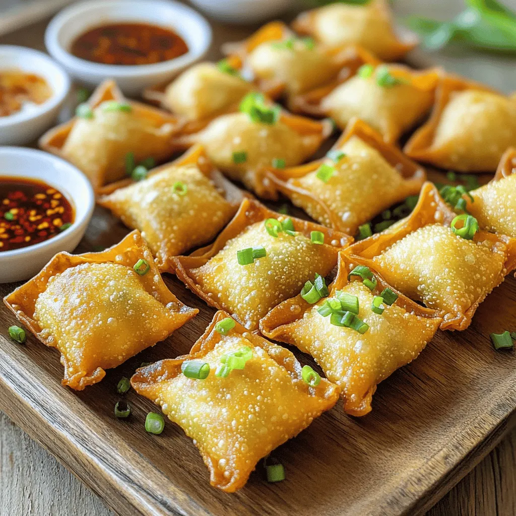 Für diese pikanten Schweinefleisch-Wontons brauchst du einige wichtige Zutaten. Hier ist die Liste: - 450 g gemahlenes Schweinefleisch - 2 Esslöffel Sojasauce - 1 Esslöffel Sesamöl - 1 Esslöffel Ingwer, fein gehackt - 2 Knoblauchzehen, fein gehackt - 1 Esslöffel Sriracha (nach Geschmack anpassen) - 1/2 Teelöffel rote Pfefferflocken (optional für zusätzliche Schärfe) - 1 Frühlingszwiebel, fein gehackt - 1 Packung Wonton-Wrapper (ca. 50 Wrapper) - Salz und Pfeffer nach Geschmack Diese Zutaten geben den Wontons ihren tollen Geschmack und die richtige Textur. Wonton-Wrapper sind dünne Teigblätter. Sie sind perfekt für die Füllung mit dem Schweinefleisch. Du findest sie in asiatischen Geschäften oder im Kühlregal deines Supermarktes. Sie machen es einfach, die Wontons zu formen. Für den perfekten Genuss serviere die Wontons mit Dips. Hier sind zwei einfache Optionen: - Sojasauce - Chilisauce Diese Dips ergänzen den pikanten Geschmack der Wontons. Die Gewürze sind das Geheimnis für den Geschmack. Ingwer und Knoblauch bringen Frische. Sriracha und rote Pfefferflocken geben die Schärfe. Du kannst die Schärfe nach deinem Geschmack anpassen. Salz und Pfeffer sind wichtig, um die Aromen zu verstärken. Sie runden das Gericht ab und sorgen für ein ausgewogenes Geschmackserlebnis. Wenn du alle Zutaten zusammenbringst, entsteht eine harmonische Füllung. Diese macht die Wontons so besonders und lecker.Beginne mit der Füllung. Nimm eine große Schüssel und füge das gemahlene Schweinefleisch hinzu. Gib die Sojasauce und das Sesamöl dazu. Füge auch den fein gehackten Ingwer und den Knoblauch hinzu. Diese Zutaten geben dem Gericht einen tollen Geschmack. Dann kommt die Sriracha dazu. Du kannst die Menge nach deinem Geschmack anpassen. Wenn du es noch schärfer magst, füge die roten Pfefferflocken hinzu. Mische alles gut. Achte darauf, dass alle Zutaten gleichmäßig verteilt sind. Jetzt ist es Zeit, die Wontons zu formen. Lege deine Wonton-Wrapper auf eine saubere Fläche. Nimm einen Wrapper und setze etwa einen Teelöffel Füllung in die Mitte. Tauche deinen Finger in Wasser und befeuchte die Ränder des Wrappers. Klappe den Wrapper zu einem Dreieck und drücke die Luft heraus. Achte darauf, dass die Ränder gut zusammenkleben. Wenn du eine andere Form möchtest, bringe die zwei Ecken des Dreiecks zusammen und befeuchte sie. Wiederhole das, bis alle Wrapper gefüllt sind. Jetzt kommt der spaßige Teil: das Frittieren! Erhitze das Pflanzenöl in einer großen Pfanne auf mittelhohe Temperatur. Wenn das Öl heiß ist, füge die Wontons in Chargen hinzu. Überfülle die Pfanne nicht, sonst wird es schwierig, sie gleichmäßig zu frittieren. Frittiere die Wontons etwa 3-4 Minuten pro Seite. Sie sollten goldbraun und knusprig sein. Nimm sie mit einem Schaumlöffel heraus und lasse sie auf Küchenpapier abtropfen. Serviere die Wontons heiß mit Sojasauce und Chilisauce als Dips.Um deine Wontons perfekt zu füllen, achte auf die Menge der Füllung. Nimm etwa einen Teelöffel Füllung. Zu viel Füllung lässt sich schwer versiegeln und kann platzen. Befeuchte die Ränder des Wrappers gut mit Wasser. Das hilft beim Versiegeln. Drücke die Ränder fest zusammen, um Luft und Füllung zu halten. Die richtige Temperatur ist wichtig für knusprige Wontons. Erhitze das Pflanzenöl auf etwa 180 Grad Celsius. Du kannst die Temperatur testen, indem du einen kleinen Teigstück hineinlegst. Wenn es sofort an die Oberfläche steigt und blubbert, ist das Öl bereit. Frittiere die Wontons in kleinen Mengen. Überfülle die Pfanne nicht, damit sie gleichmäßig garen. Wenn du eine gesündere Option suchst, kannst du die Wontons dämpfen. Lege sie in einen Dampfkorb und dämpfe sie etwa 10 Minuten lang. Alternativ kannst du die Wontons auch backen. Lege sie auf ein Backblech, bestreiche sie leicht mit Öl und backe sie bei 200 Grad Celsius für 15-20 Minuten. So bekommst du eine knusprige Textur ohne viel Öl. {{image_4}} Wenn du eine vegetarische Option suchst, sind Gemüse-Wontons eine tolle Wahl. Du kannst verschiedene Gemüsesorten nutzen, um die Füllung zu erstellen. Zum Beispiel: - 1 Tasse fein gehackter Spinat - 1 Tasse gehackte Karotten - 1 Tasse Pilze, fein gehackt - 1 Esslöffel Sojasauce - 1 Esslöffel Sesamöl - Salz und Pfeffer nach Geschmack Mische alles gut und fülle die Wontons wie gewohnt. Diese Variante bringt frische Aromen und ist perfekt für alle, die kein Fleisch essen. Du kannst die Schärfe deiner Wontons leicht anpassen. Möchtest du mehr Kick? Füge einfach mehr Sriracha oder rote Pfefferflocken hinzu. Für eine mildere Version reduziere die Menge oder lasse die scharfen Zutaten ganz weg. Die Vielfalt der Aromen bleibt dabei erhalten. Die Füllung muss nicht immer aus Schweinefleisch bestehen. Du kannst auch andere Fleischsorten nutzen, wie: - Rinderhack - Hühnerhack - Garnelen, fein gehackt Jede Fleischsorte bringt ihren eigenen Geschmack mit. Kombiniere diese mit ähnlichen Gewürzen, um deine Wontons zu variieren. So bleibt das Rezept spannend und du kannst neue Geschmackserlebnisse entdecken.Wenn du Wontons übrig hast, lagere sie in einem luftdichten Behälter. Stelle sicher, dass sie vollständig abgekühlt sind. So bleiben sie frisch und lecker. Du kannst sie bis zu drei Tage im Kühlschrank aufbewahren. Vor dem Verzehr einfach aufwärmen. Um Wontons einzufrieren, lege sie auf ein Backblech. Sorge dafür, dass sie sich nicht berühren. Friere sie für etwa zwei Stunden ein. Danach kannst du die gefrorenen Wontons in einen Gefrierbeutel umfüllen. So bleiben sie bis zu drei Monate frisch. Beim Kochen einfach direkt aus dem Gefrierfach verwenden, ohne sie vorher aufzutauen. Um die Wontons aufzuwärmen, kannst du verschiedene Methoden nutzen. Frittiere sie kurz in heißem Öl, bis sie knusprig sind. Du kannst sie auch dämpfen, um die Feuchtigkeit zu erhalten. Eine weitere Option ist das Backen im Ofen. Heize den Ofen auf 180 Grad Celsius vor und backe sie etwa 10 Minuten. So schmecken sie fast wie frisch zubereitet. Die Wontons sind im Kühlschrank etwa 2-3 Tage haltbar. Achte darauf, sie in einem luftdichten Behälter zu lagern. Wenn du sie länger aufbewahren möchtest, friere sie ein. Eingefroren bleiben sie bis zu 3 Monate frisch. Um sie nach dem Einfrieren zu nutzen, lasse sie einfach im Kühlschrank auftauen. Dann kannst du sie wie gewohnt frittieren oder dämpfen. Ja, du kannst die Füllung im Voraus vorbereiten. Mische das Schweinefleisch mit den anderen Zutaten und stelle es in den Kühlschrank. So bleibt die Füllung frisch für bis zu 24 Stunden. Wenn du bereit bist, die Wontons zu machen, forme sie einfach aus der vorbereiteten Füllung. Das spart Zeit und macht das Kochen einfacher und schneller. Wontons stammen aus der chinesischen Küche und sind ein beliebtes Gericht. Sie sind kleine Teigtaschen, die mit verschiedenen Füllungen gefüllt sind. Was Wontons besonders macht, ist ihre Vielseitigkeit. Du kannst sie mit Fleisch, Gemüse oder sogar Meeresfrüchten füllen. Darüber hinaus können sie gebraten, gedämpft oder in Brühe serviert werden. Diese Flexibilität macht Wontons zu einem tollen Gericht für jede Gelegenheit. Wir haben die Hauptzutaten für pikante Schweinefleisch-Wontons besprochen. Du hast gelernt, wie man die Füllung vorbereitet und die Wontons geformt. Die Frittiertechnik und wichtige Tipps helfen dir, Fehler zu vermeiden. Du kannst auch Variationen mit Gemüse oder anderen Fleischsorten ausprobieren. Lagere deine Wontons richtig, um ihre Frische zu bewahren. Wontons sind ein spannendes Gericht, das du leicht anpassen kannst. Folge diesen Schritten und genieße sie!