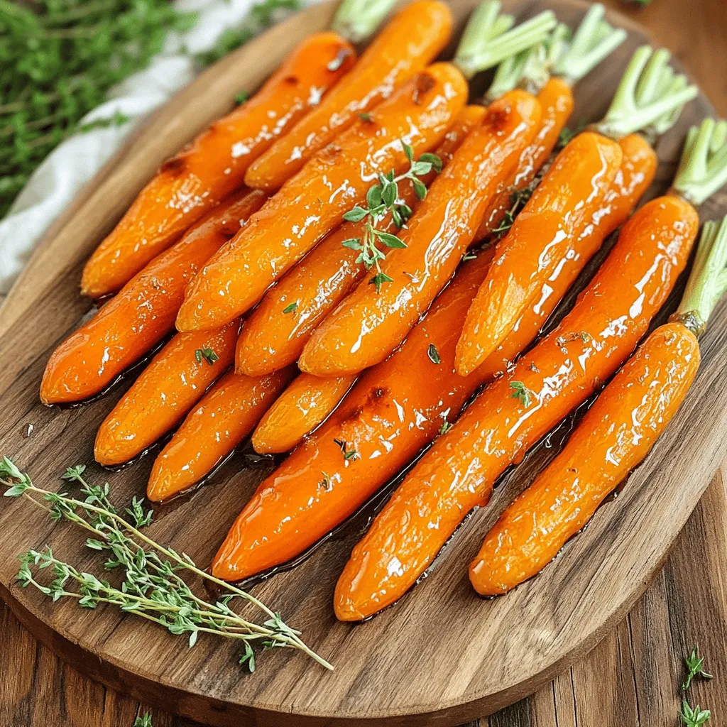 Ahornsirup-glasierte Röstkarotten köstlich genießen