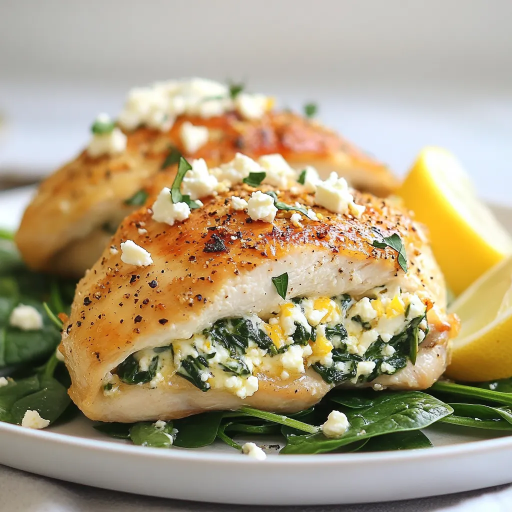 Spinach Feta Stuffed Chicken Gesunde und köstliche Mahlzeit