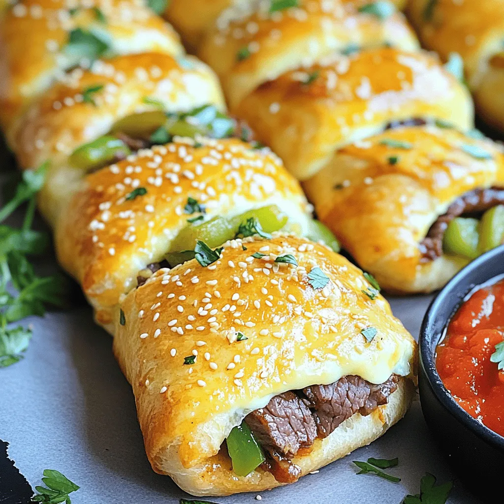 Philly Cheesesteak Stuffed Breadsticks lecker genießen