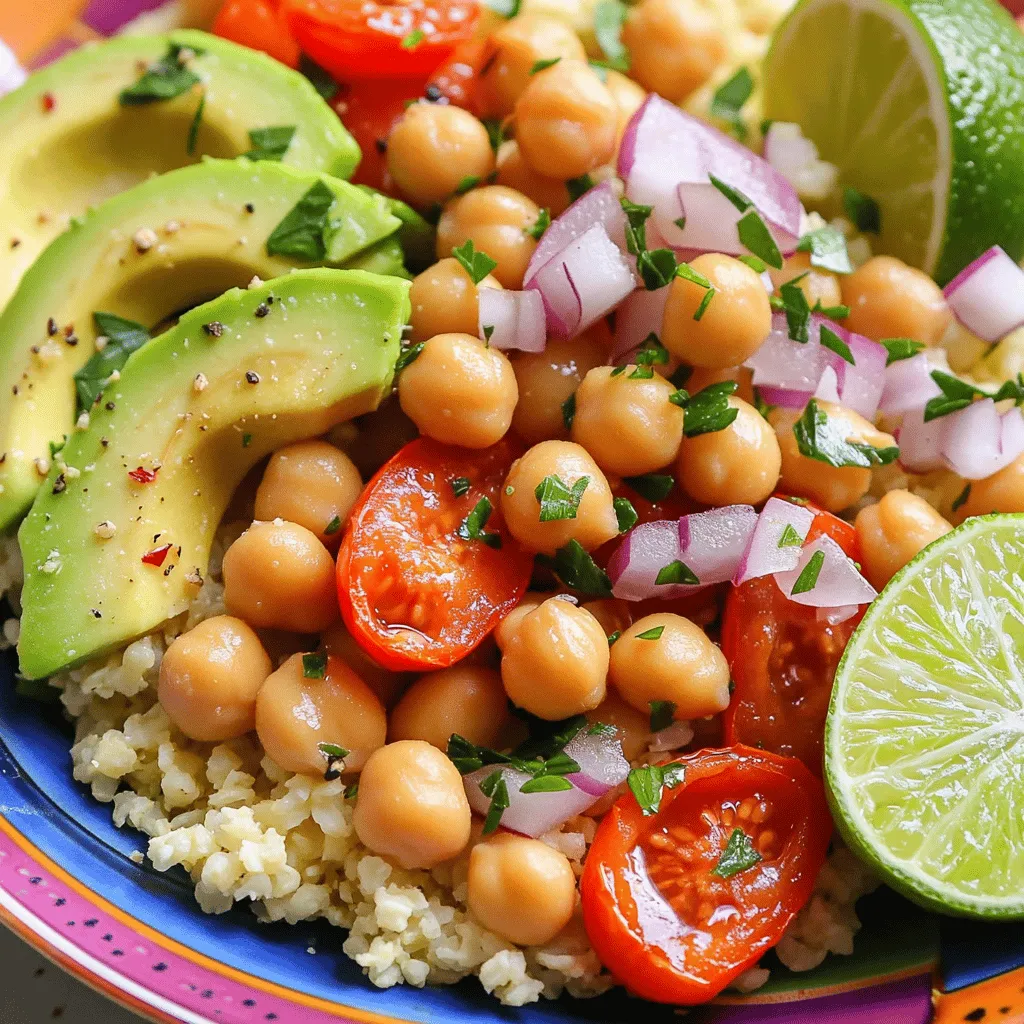 Leckere Blumenkohlreis-Schüssel Einfach und Gesund