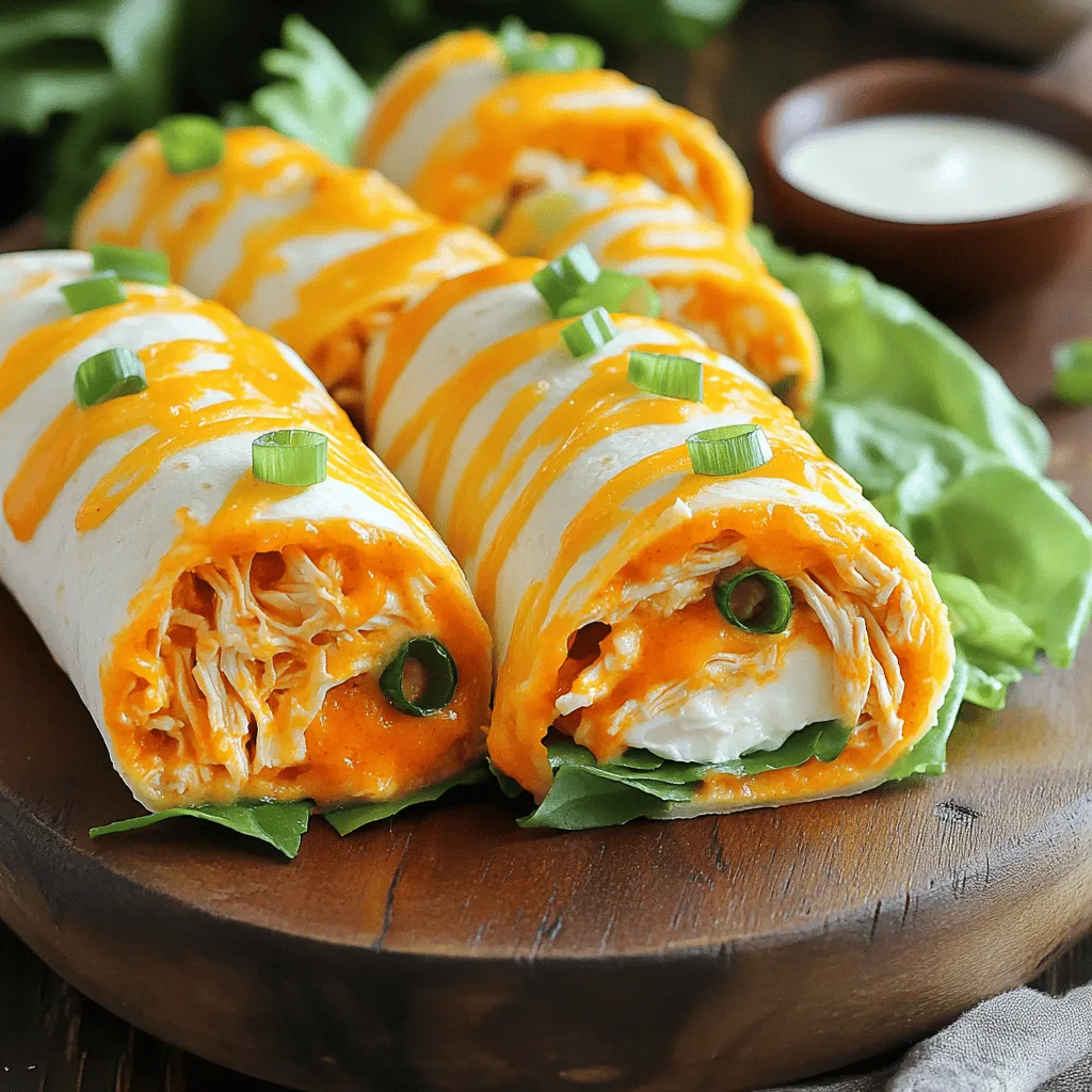 Buffalo Chicken Tortilla Roll-Ups Einfache und leckere Snacks