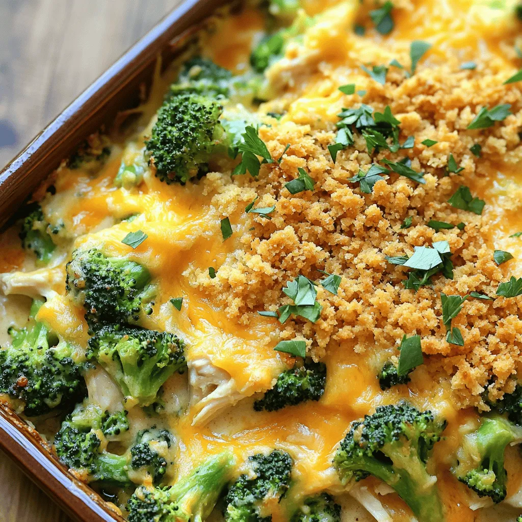 Cheesy Chicken Broccoli Casserole Einfache Rezeptidee
