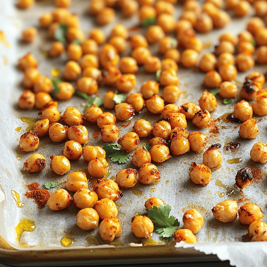 Spicy Roasted Chickpeas Gesunde und leckere Snacks