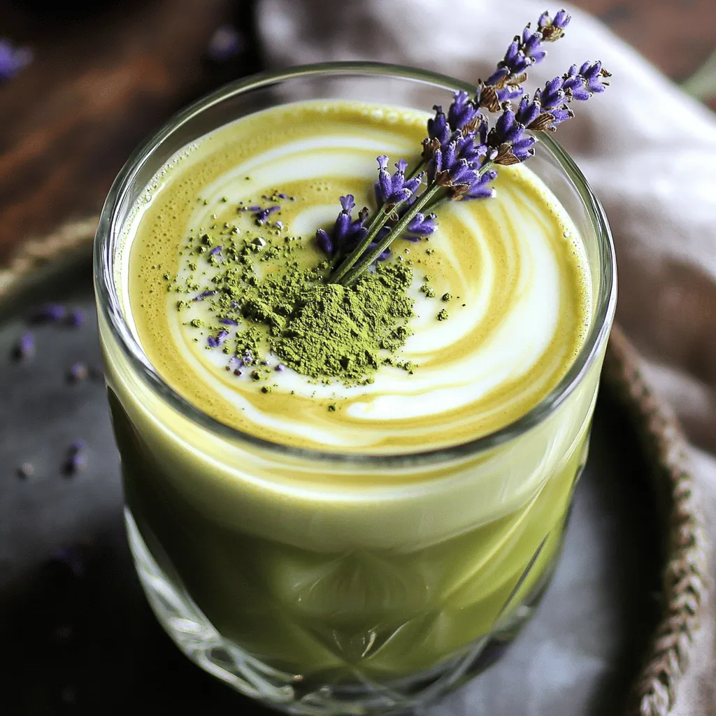 Honey Lavender Matcha Latte Kreation leicht gemacht