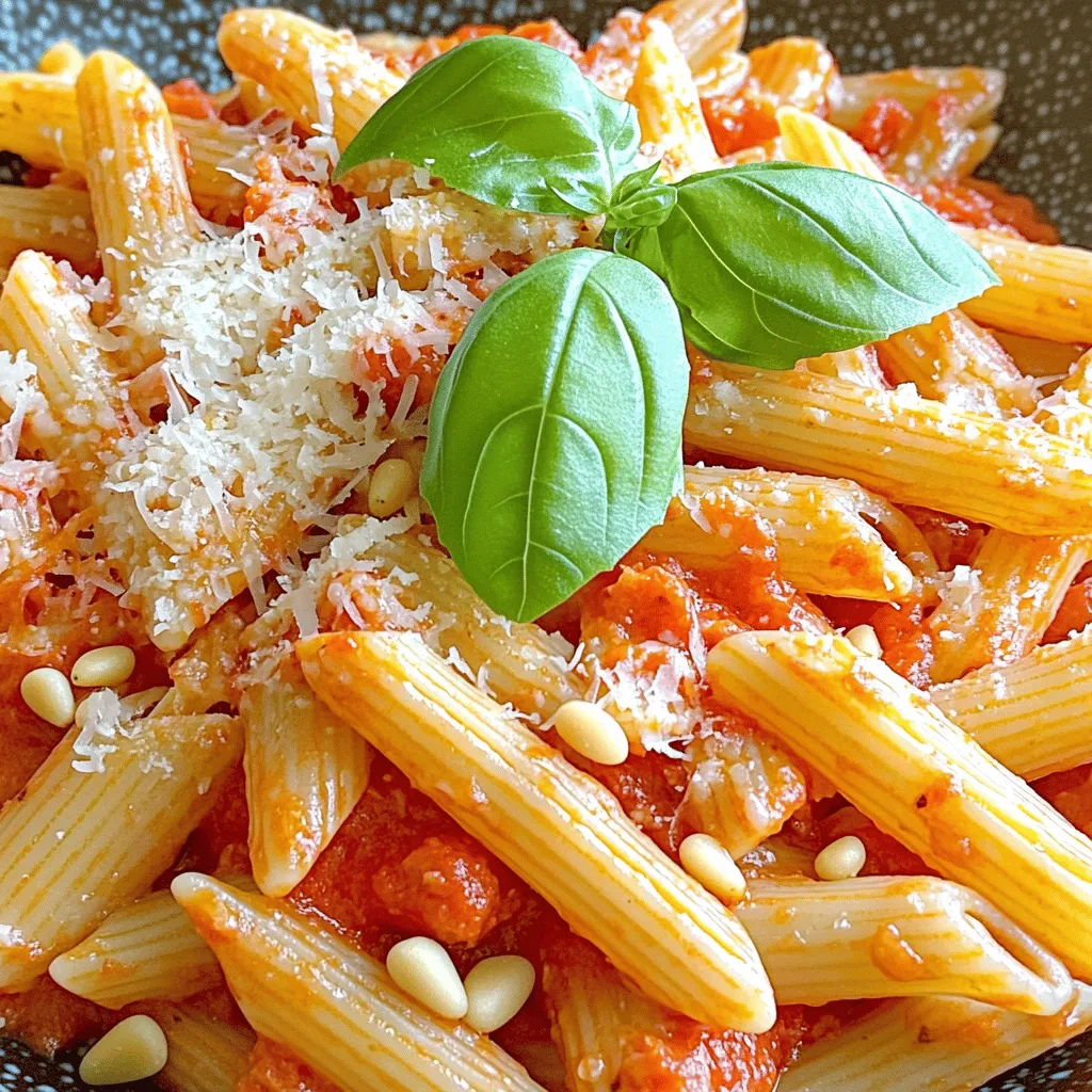 Roasted Red Pepper Pasta Schnelle und leckere Idee