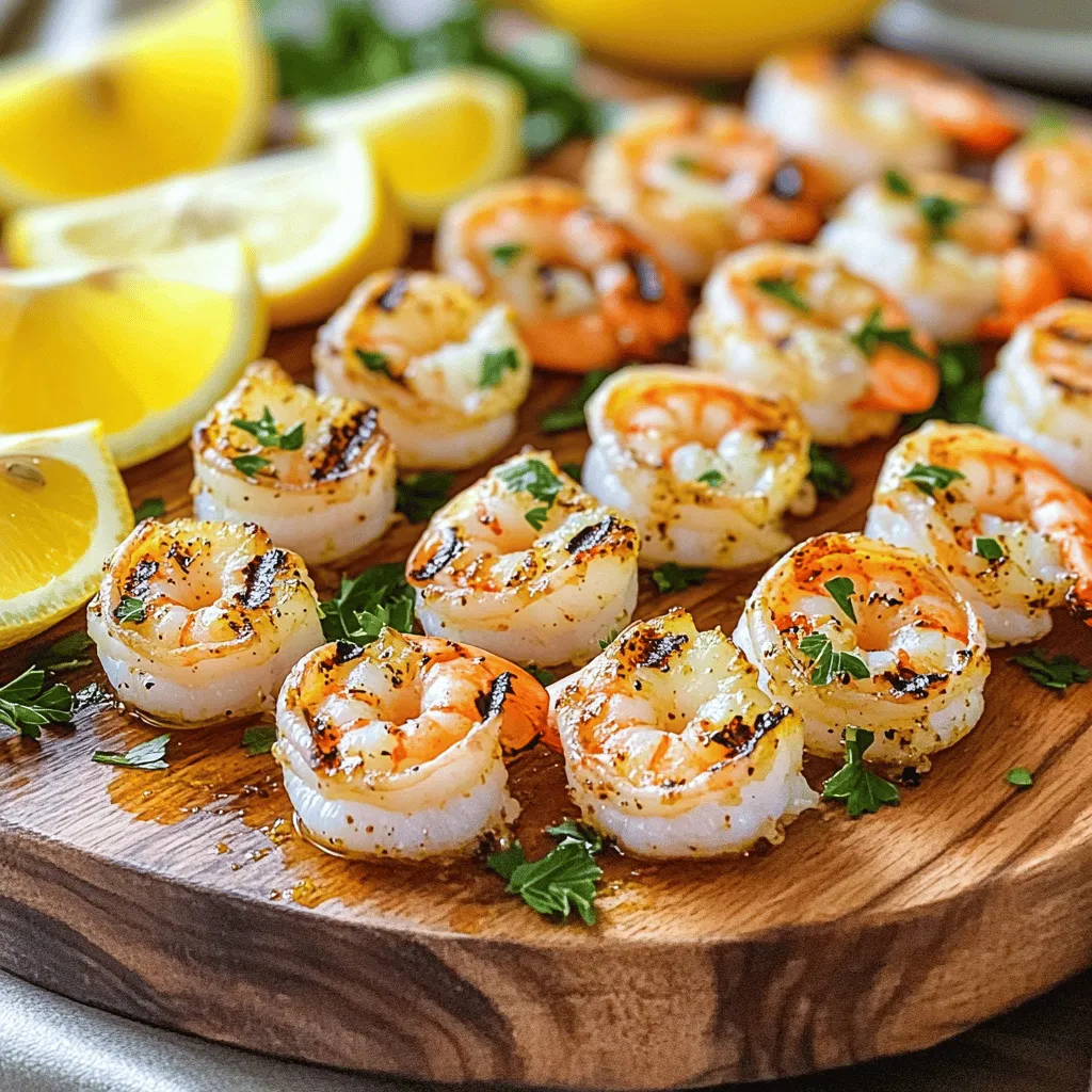 Zitronen-Knoblauch-Gegrillte Garnelen Einfach und Köstlich