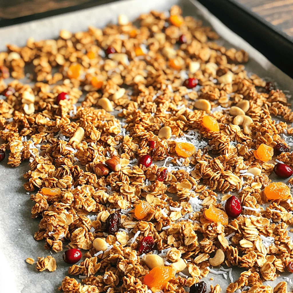Vanilla Maple Granola Köstlicher Snack für Jeden Tag