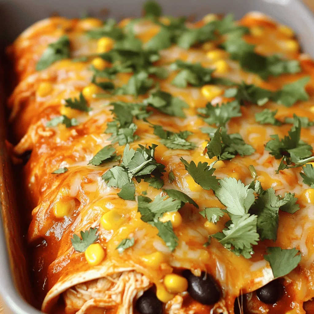 Classic Chicken Enchiladas für ein köstliches Abendessen