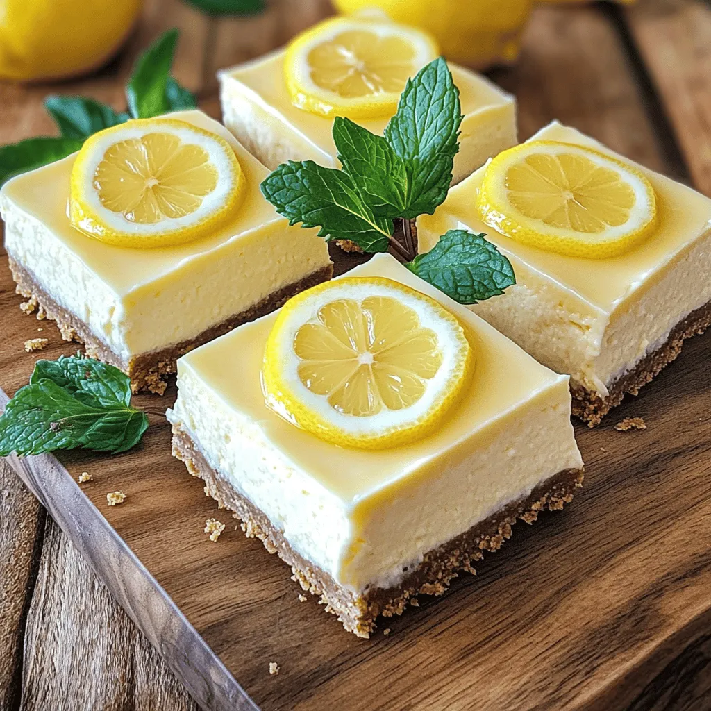 Zitronen-Käsekuchen-Quadrate Frisch und Lecker Rezept