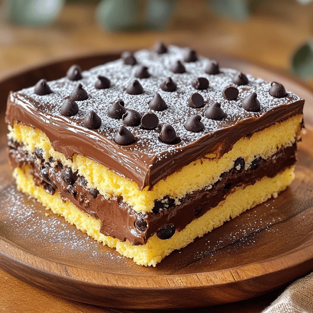 Ooey Gooey Butter Cake mit Schokoladigem Twist