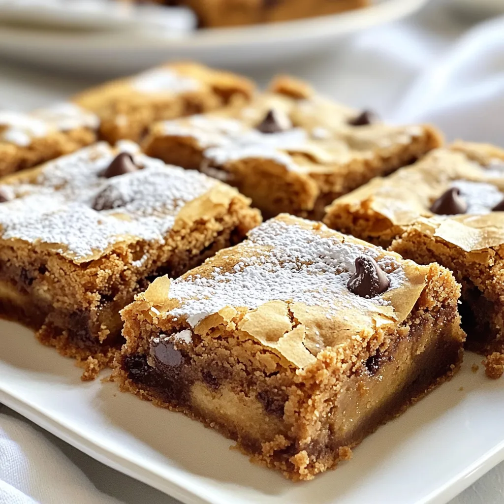 Classic Chocolate Chip Blondies Lecker und Einfach