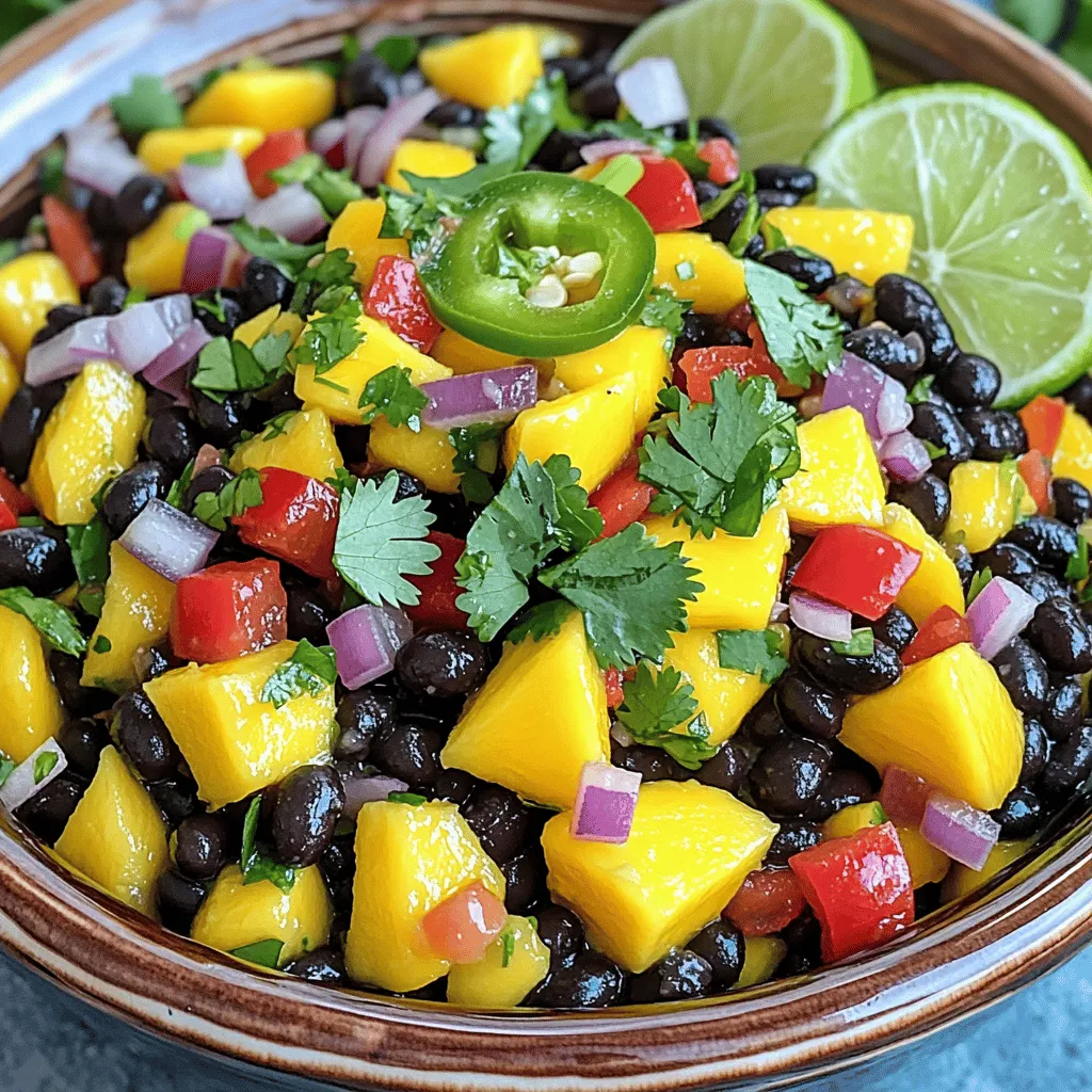 Mango Black Bean Salsa Frisch und Einfache Zubereitung