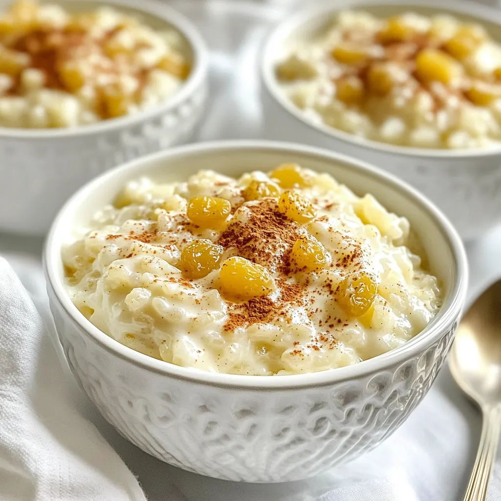 Vanilla Bean Rice Pudding Köstlicher und Cremiger Genuss