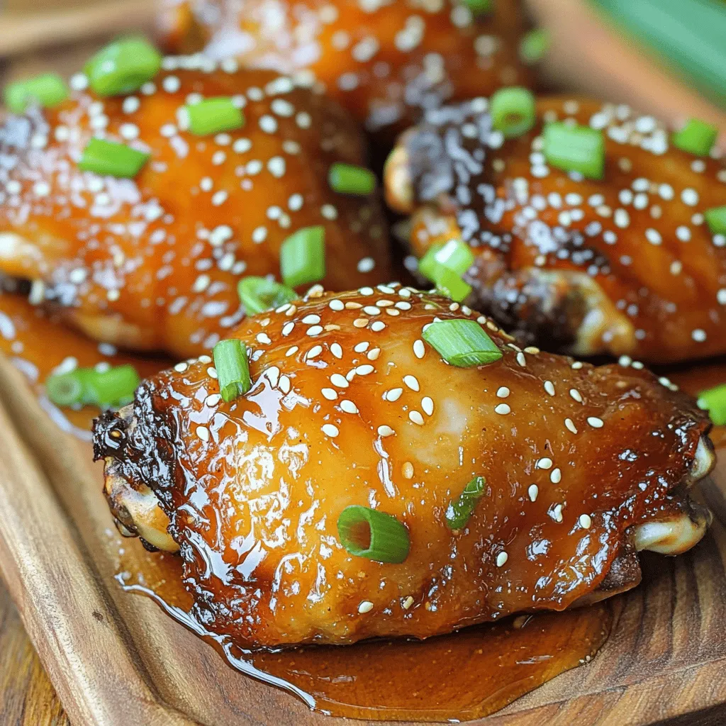 Sriracha Honey Glazed Chicken Thighs Köstliches Rezept