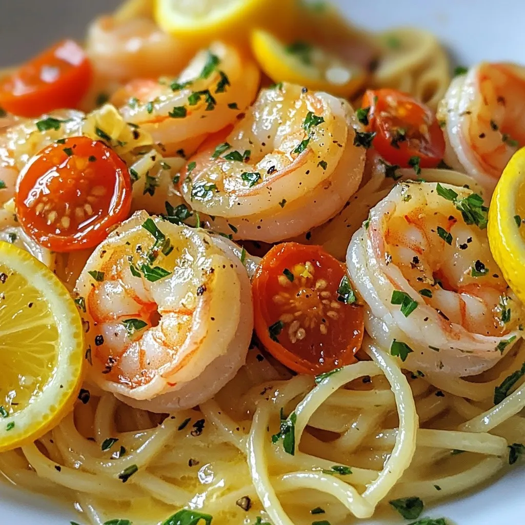 Lemon Garlic Shrimp Scampi Kraftvolle Geschmacksexplosion