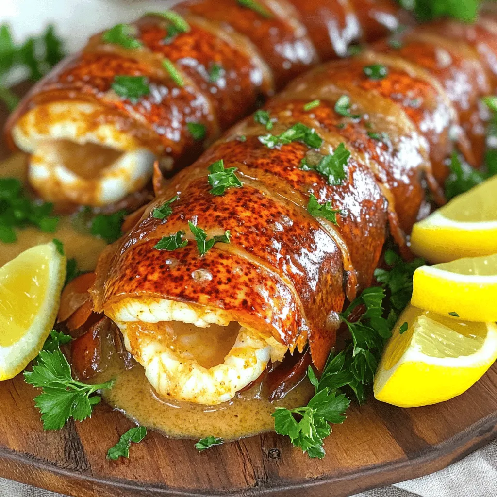 Creamy Garlic Butter Lobster Tails Festlich Genießen