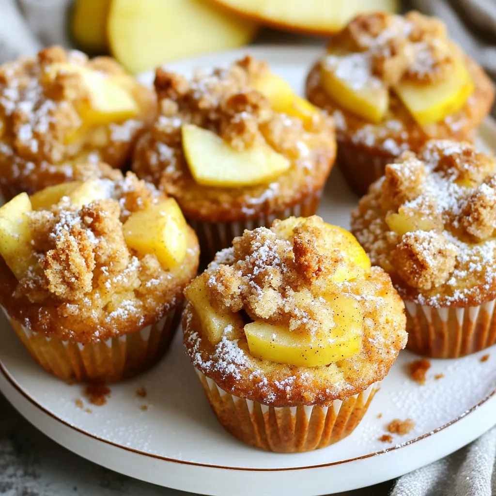 Zimt-Apfel-Crumble-Muffins Einfache und köstliche Snacks