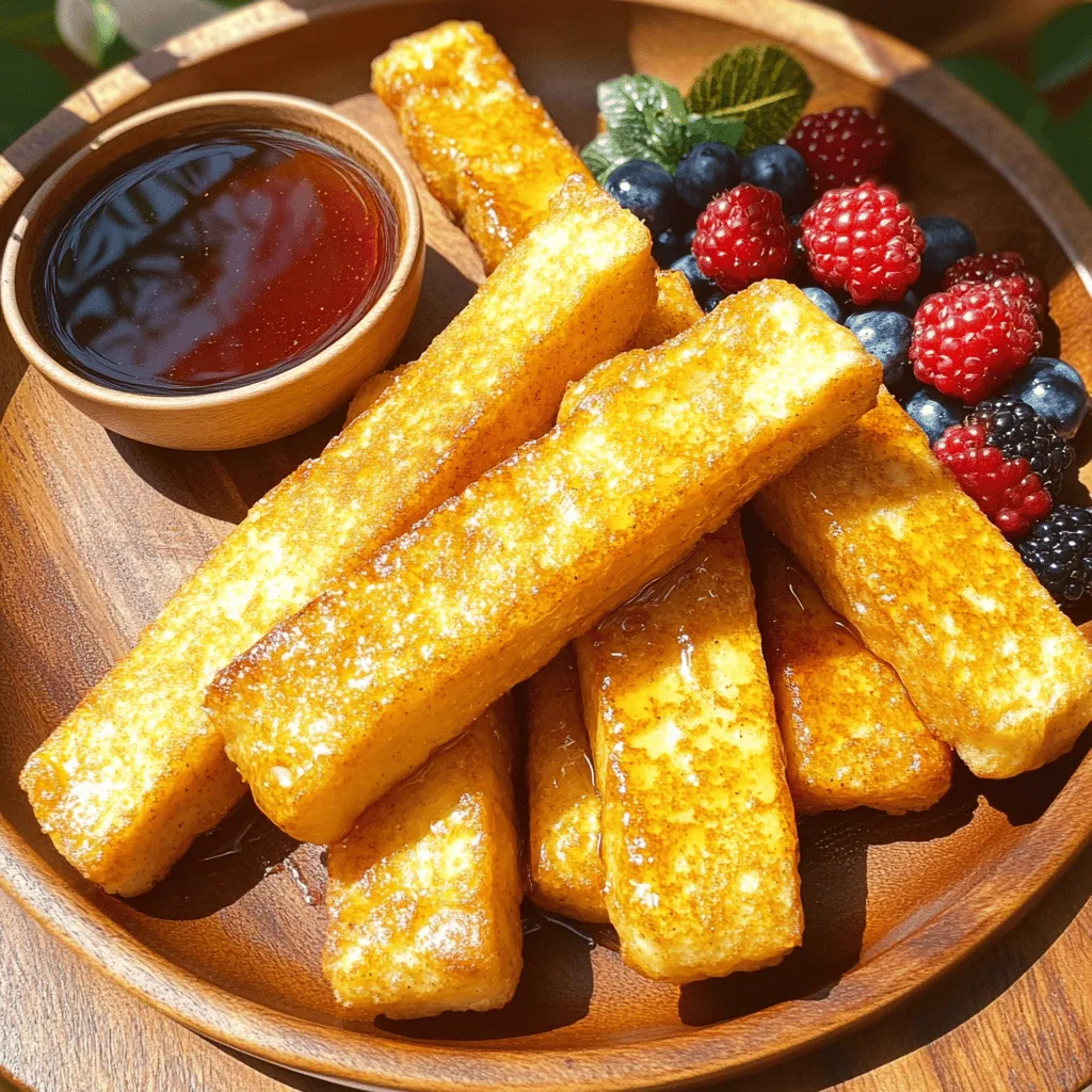 Heißluftfritteuse French Toast Sticks Einfaches Rezept