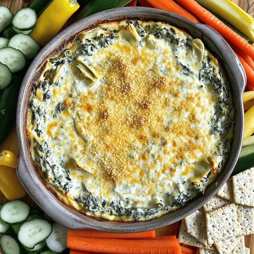 Gesunder Spinach Artichoke Dip Einfache und Leckereien