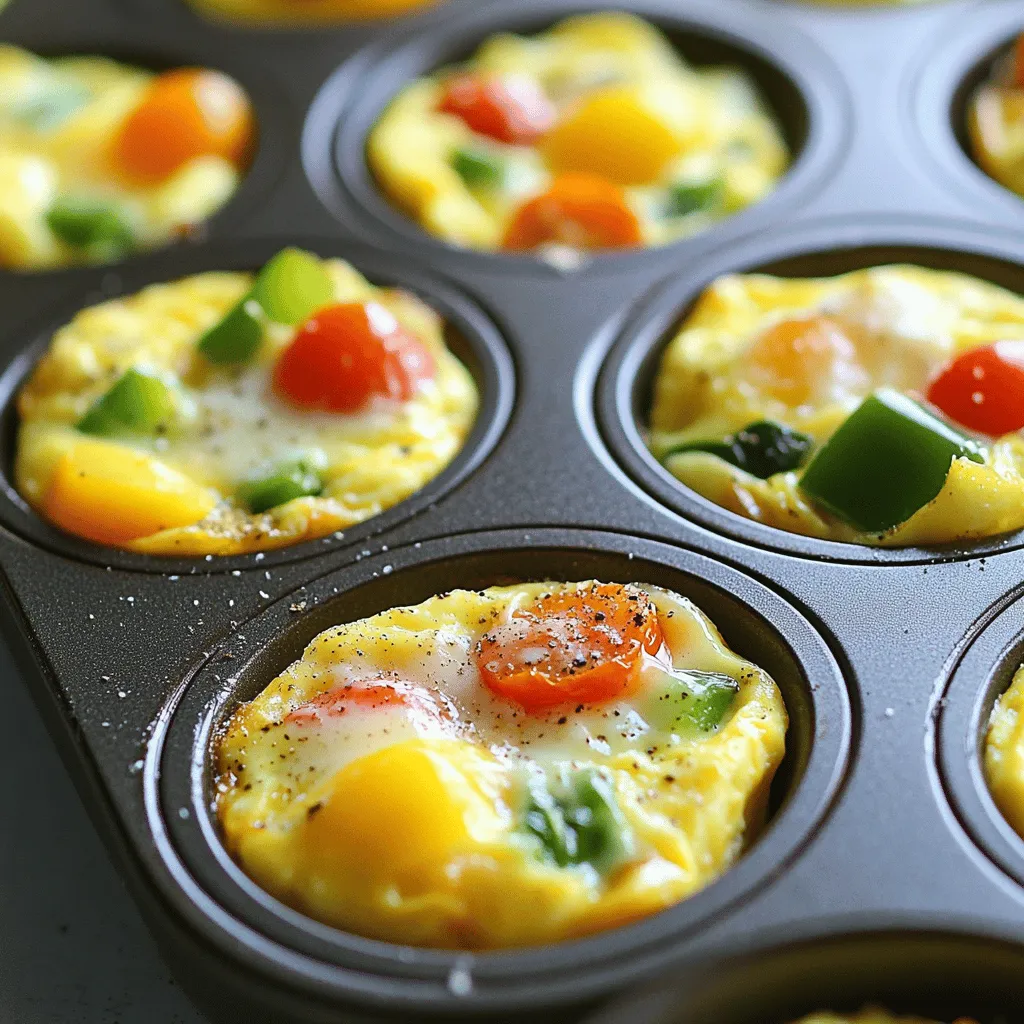 Veggie and Cheese Omelet Bites Frisch und Lecker Genießen