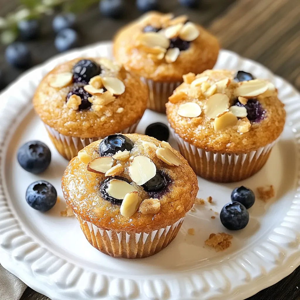 Blueberry Almond Energy Muffins für Power im Alltag