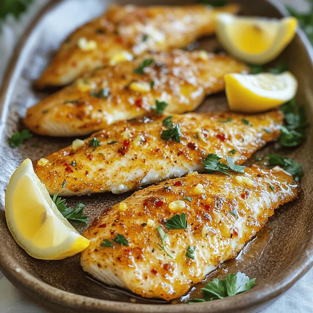 Spicy Lemon Garlic Baked Tilapia Einfach und Lecker