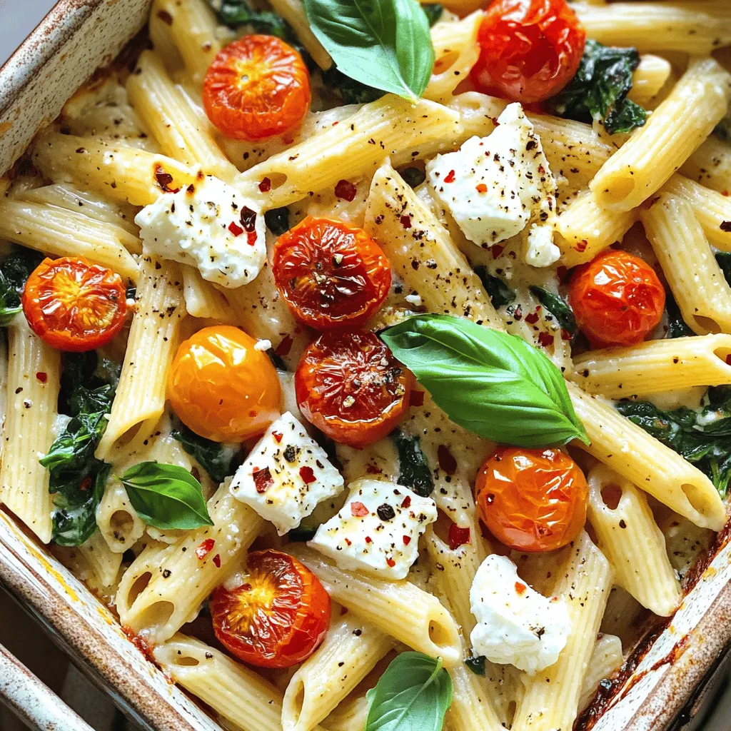 Baked Feta Pasta Einfaches und köstliches Rezept