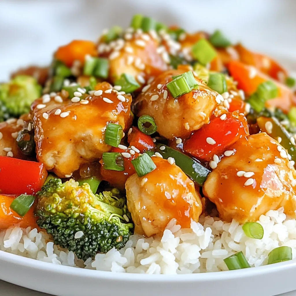 Sweet Thai Chili Chicken Schnelles und köstliches Gericht