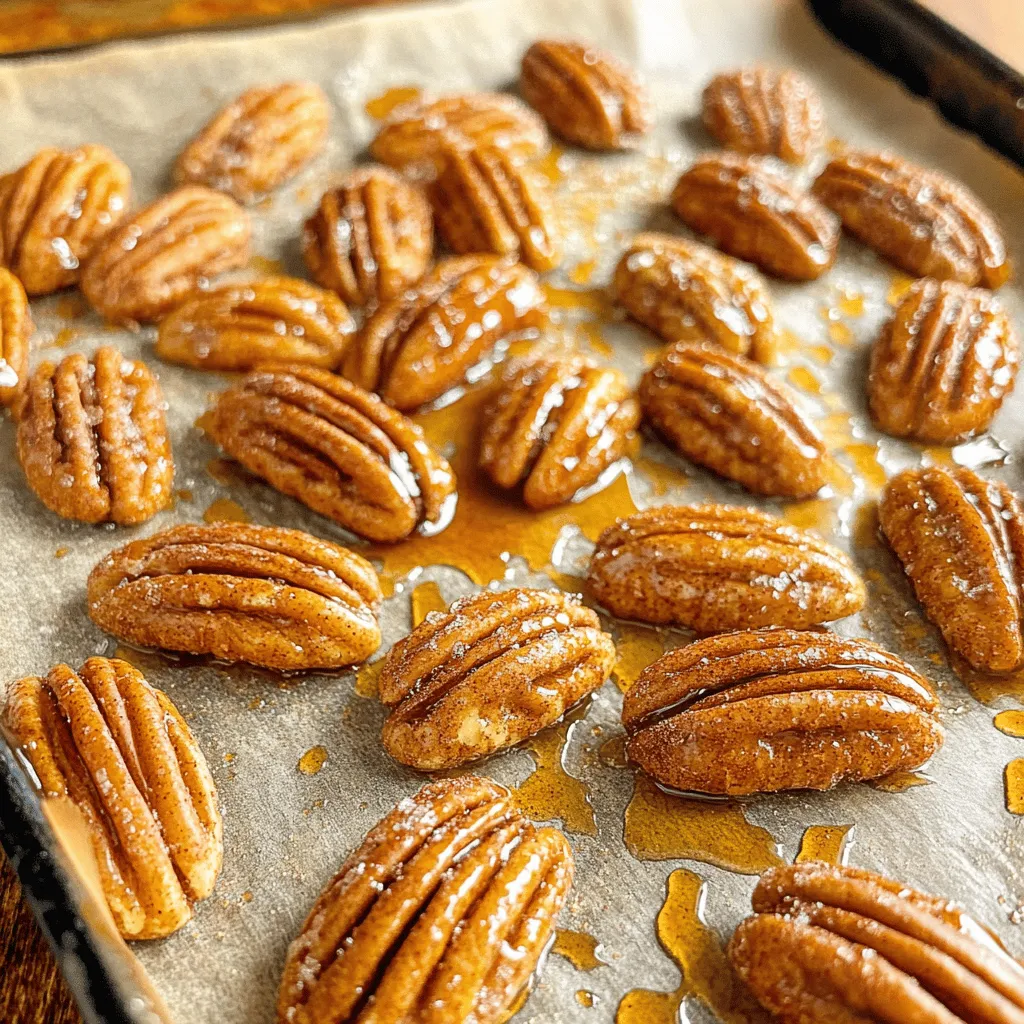 Maple Cinnamon Roasted Pecans Knuspriger Snack Genuss