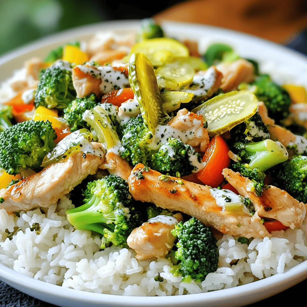 Pickle Ranch Chicken and Broccoli Stir Fry Rezept